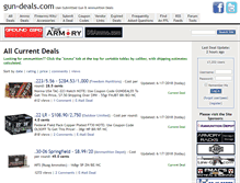 Tablet Screenshot of gun-deals.com